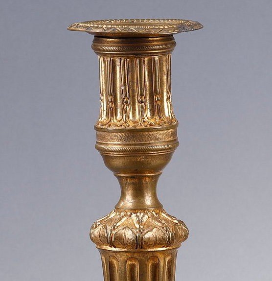 Pair Of Candlesticks End Of The 18th-early 19th Century-photo-1