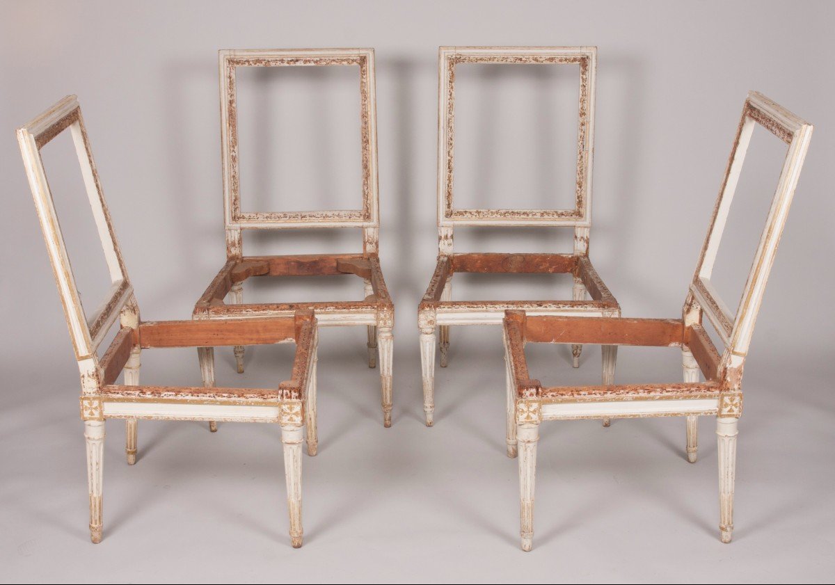 Set Of Four Louis XVI Chairs
