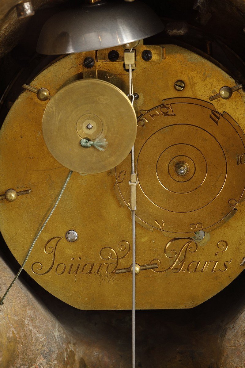 Rocaille Clock Louis XV Period Signed Jouard-photo-8