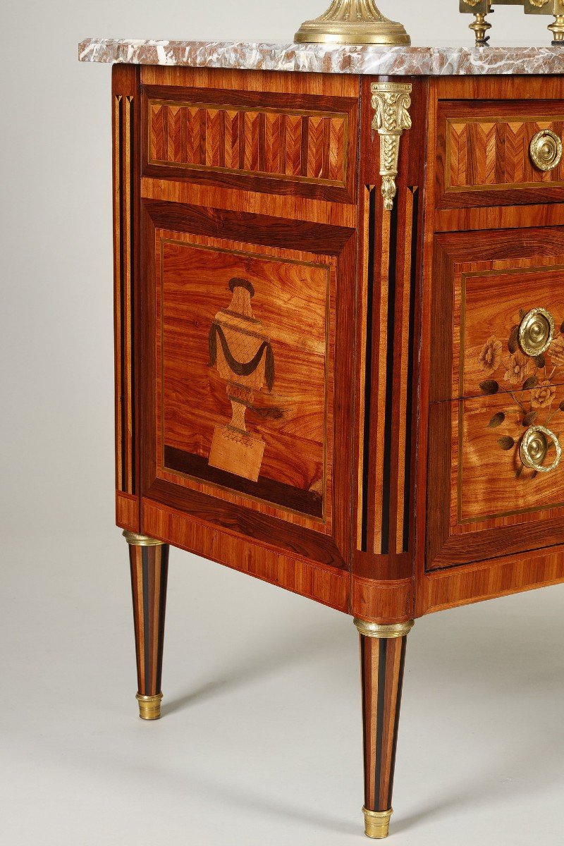 Transition Period Chest Of Drawers Stamped By Etienne Avril-photo-4