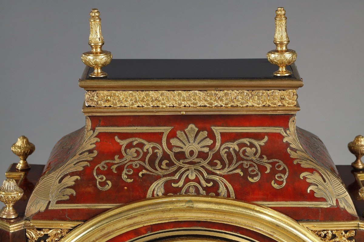 Religieuse En Marqueterie Boulle d'écaille Rouge Signée Baltazar Martinot à Paris-photo-1