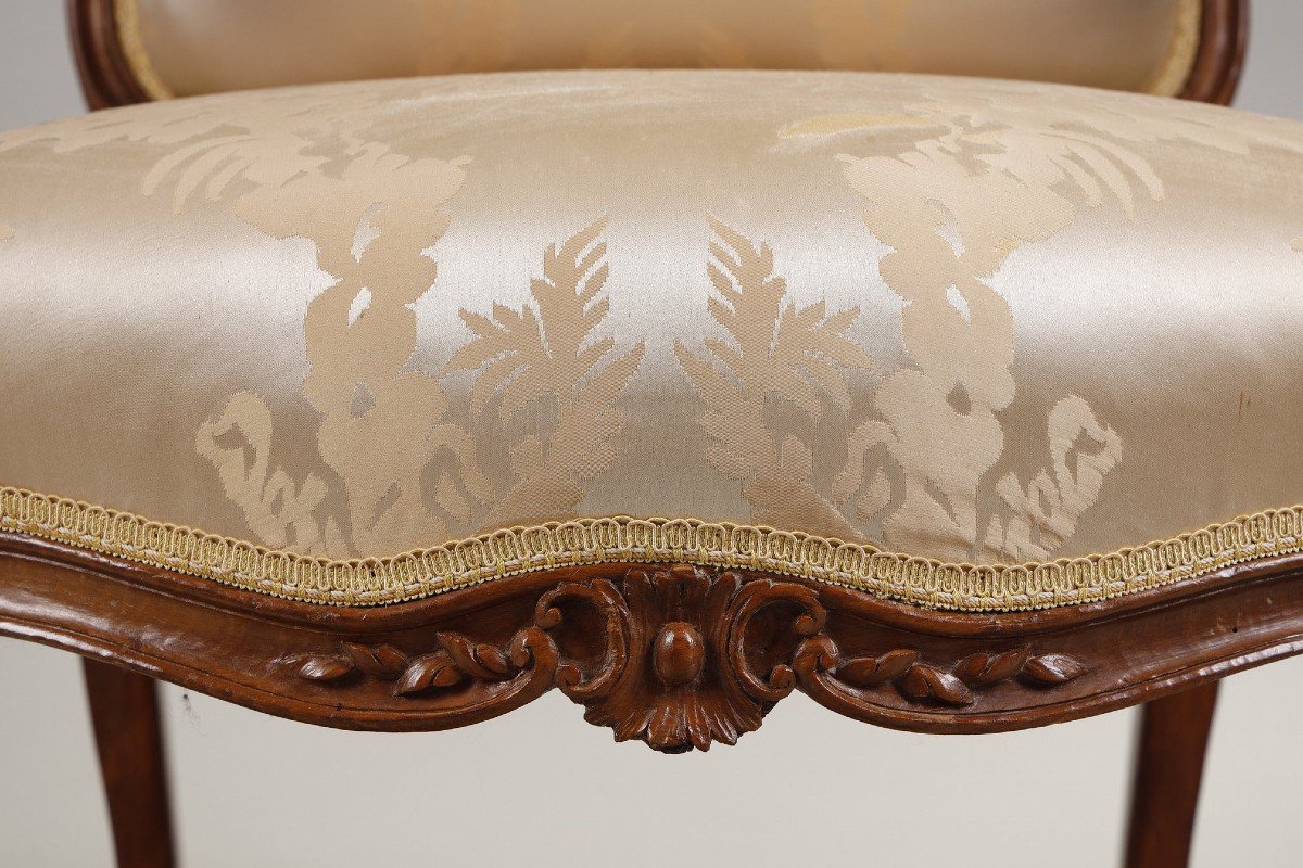 Pair Of Queen's Armchairs Stamped By Courtois-photo-2