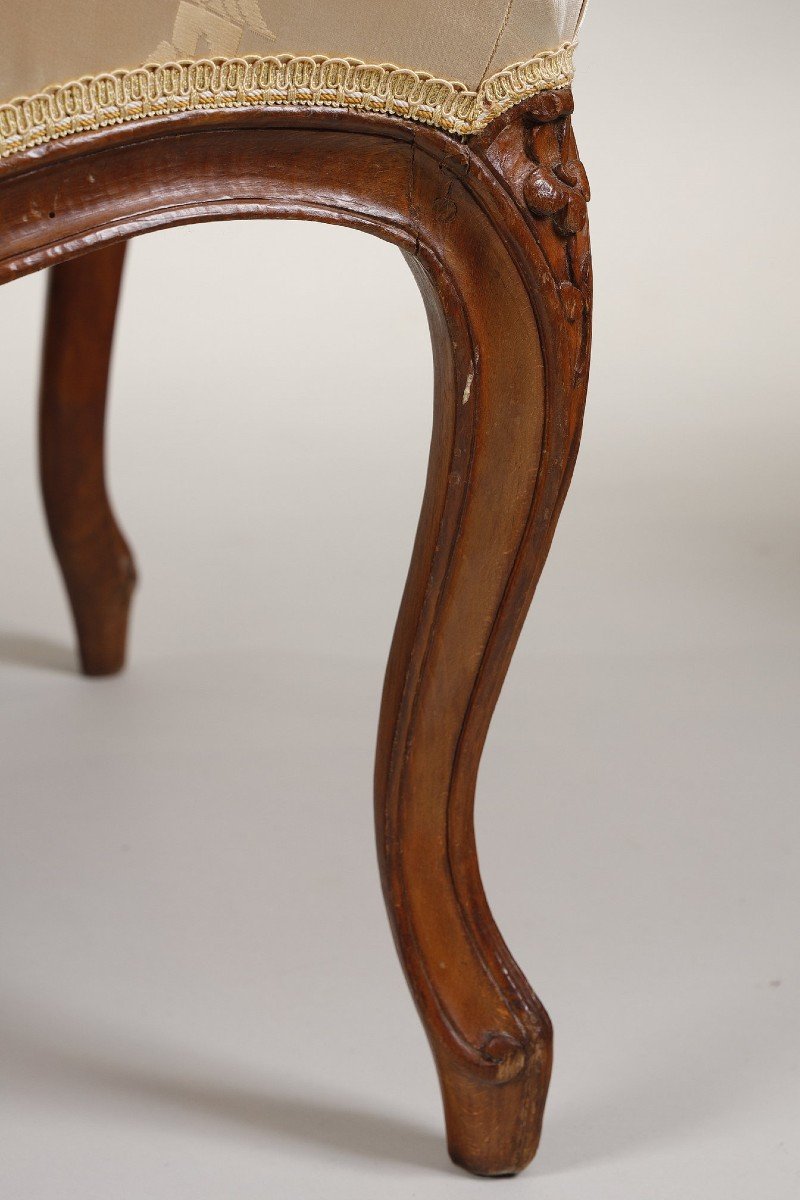 Pair Of Queen's Armchairs Stamped By Courtois-photo-4