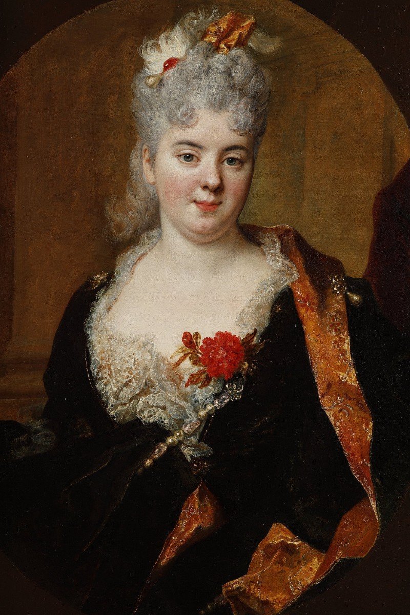 Portrait Of Marie Massé Des Longeais, By Nicolas De Largillierre-photo-2