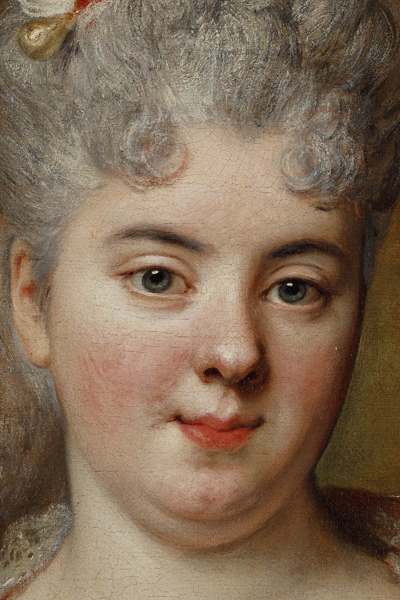 Portrait Of Marie Massé Des Longeais, By Nicolas De Largillierre-photo-1