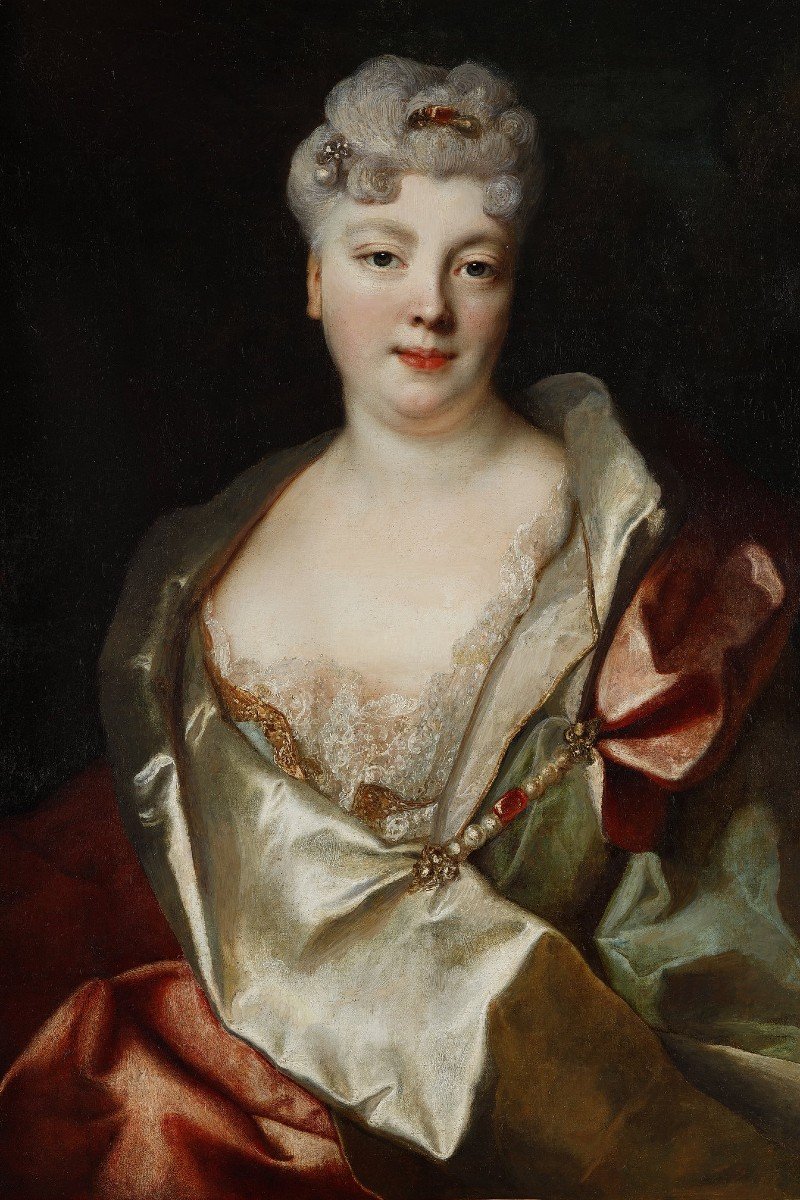 Portrait Of A Lady Of Quality, By Nicolas De Largillierre-photo-1