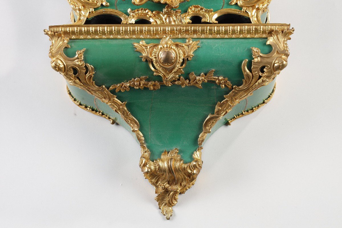 Louis XV Period Green Horn Cartel-photo-2