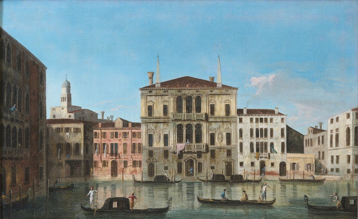 Le Grand Canal à Venise, Attribué à Le Maître Des Vues De La Fondation Langmatt-photo-2