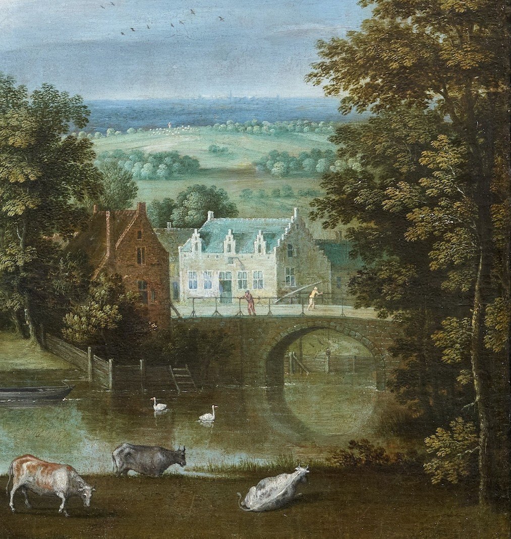 Marten Ryckaert (1587-1631) - River Landscape-photo-1