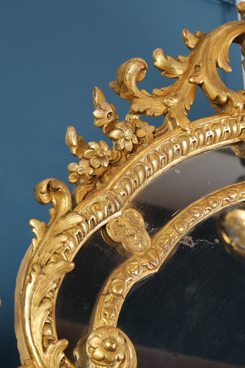 Grand Miroir D’époque Régence-photo-2
