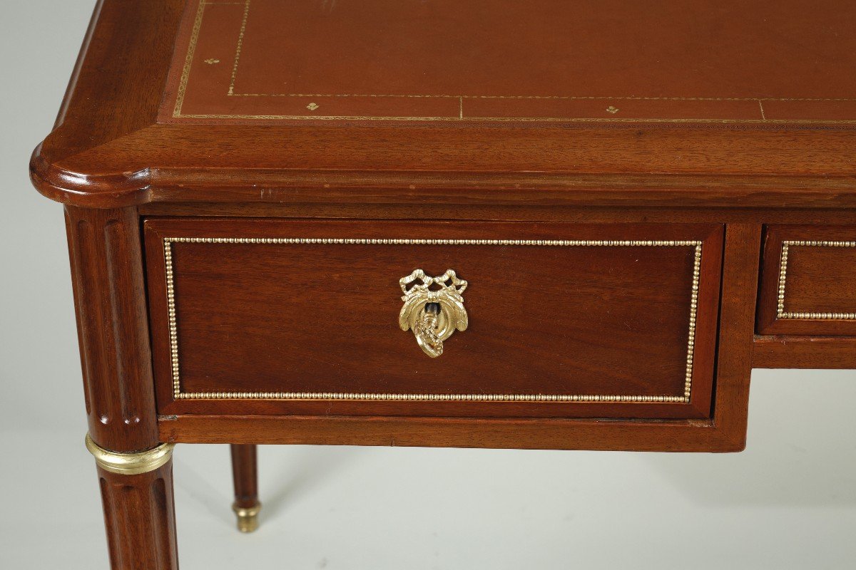 Large Louis XVI Mahogany Desk-photo-1