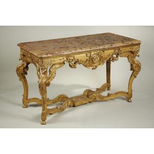 Full Face Game Table In Golden Wood, 18th Century Period