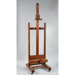 19th Century Large Oak Painter's Easel