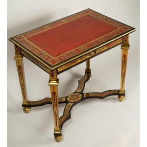 Petite Table D’époque Louis XIV En Marqueterie Boulle