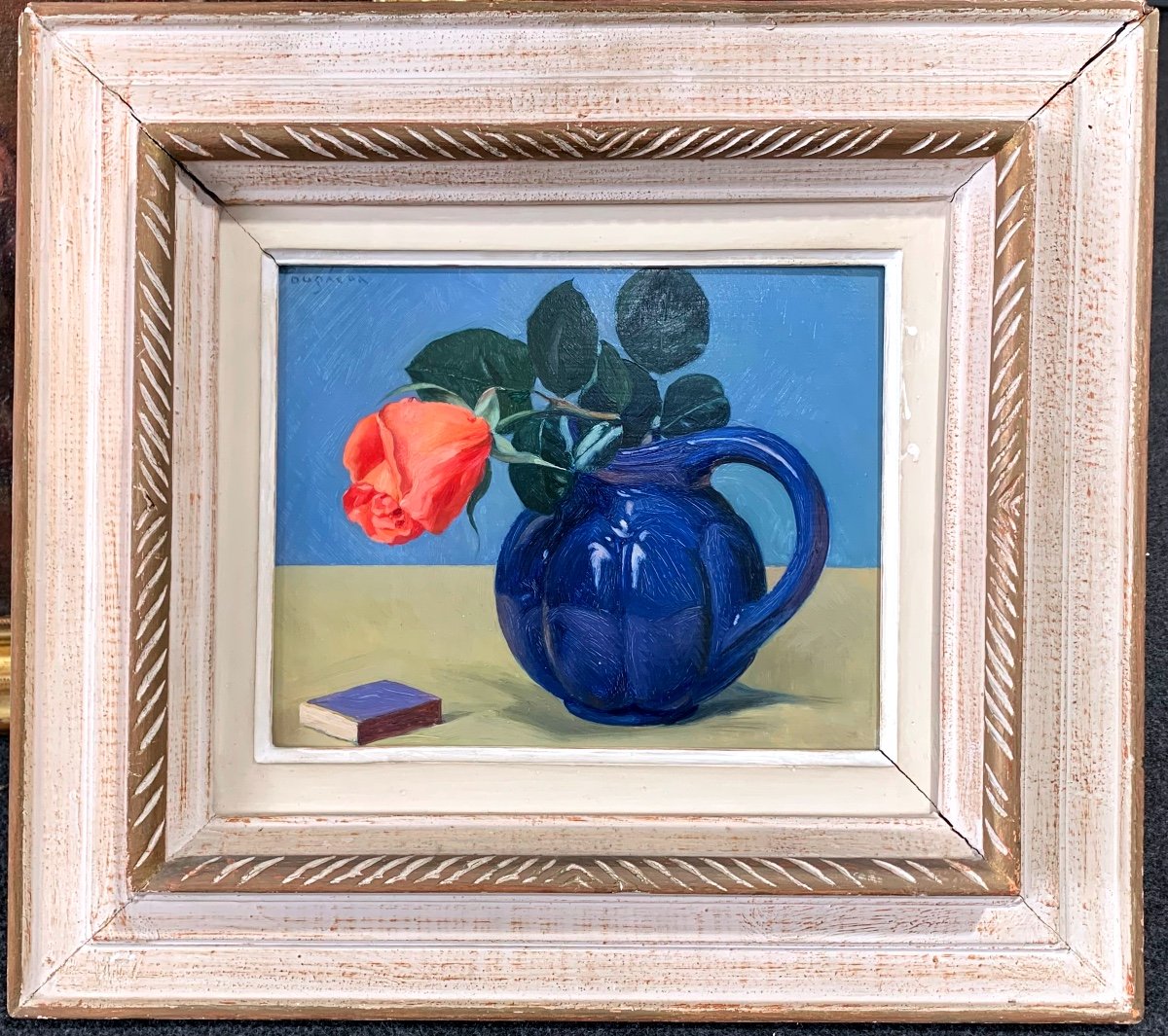 Vase Blue . Oil Carton 27x22. Eugene Robert Pougheon 1886-1955