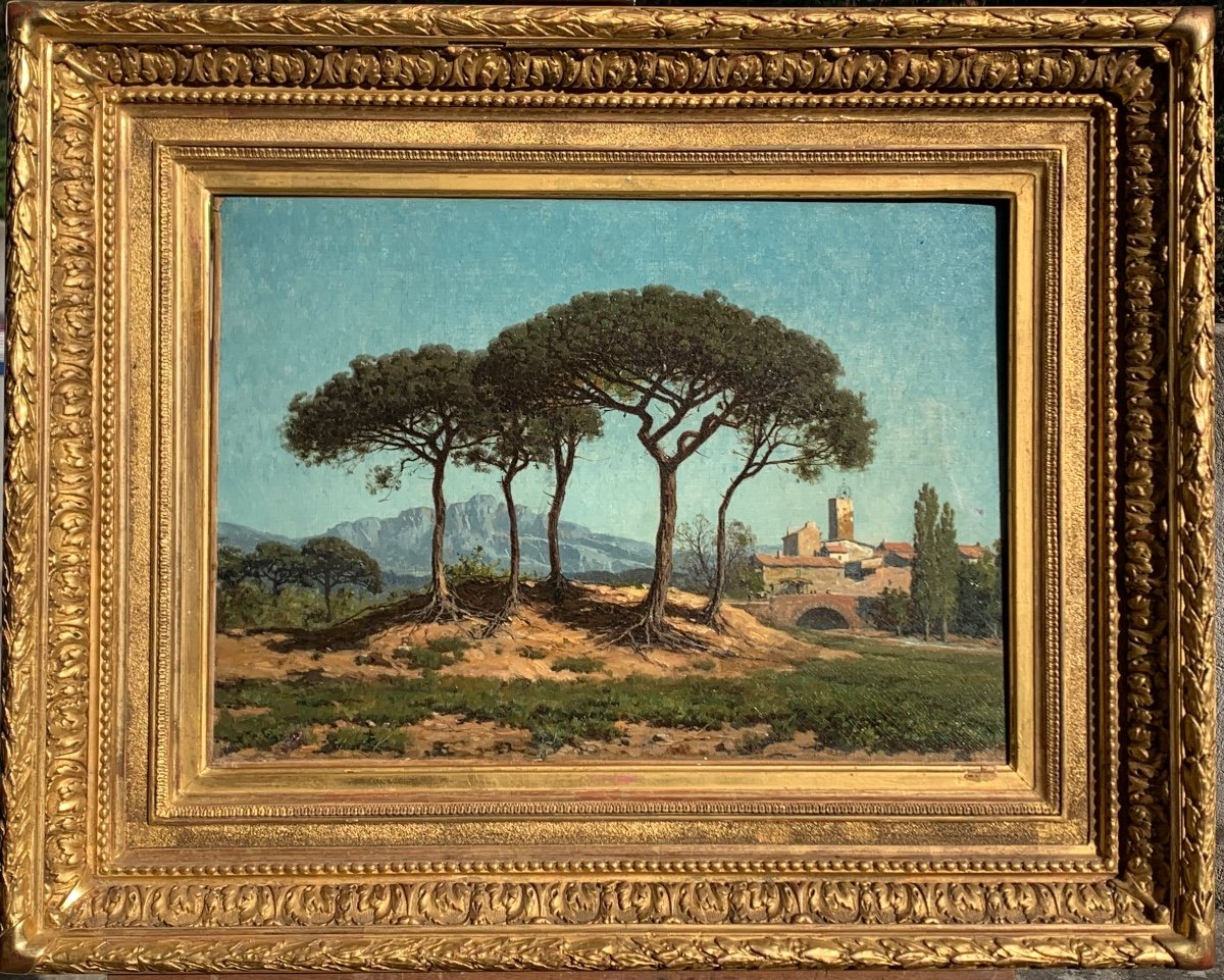 William Baptiste Baird. Vue De Saint Raphaël. Hst 33x46