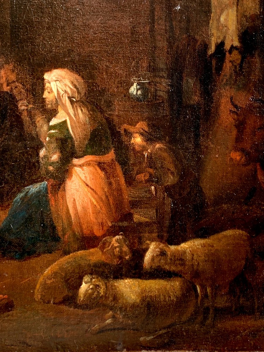 Erminia Among The Shepherds. Oil On Canvas 106x76. Attributed To Michelangelo Cerquozzi-photo-3