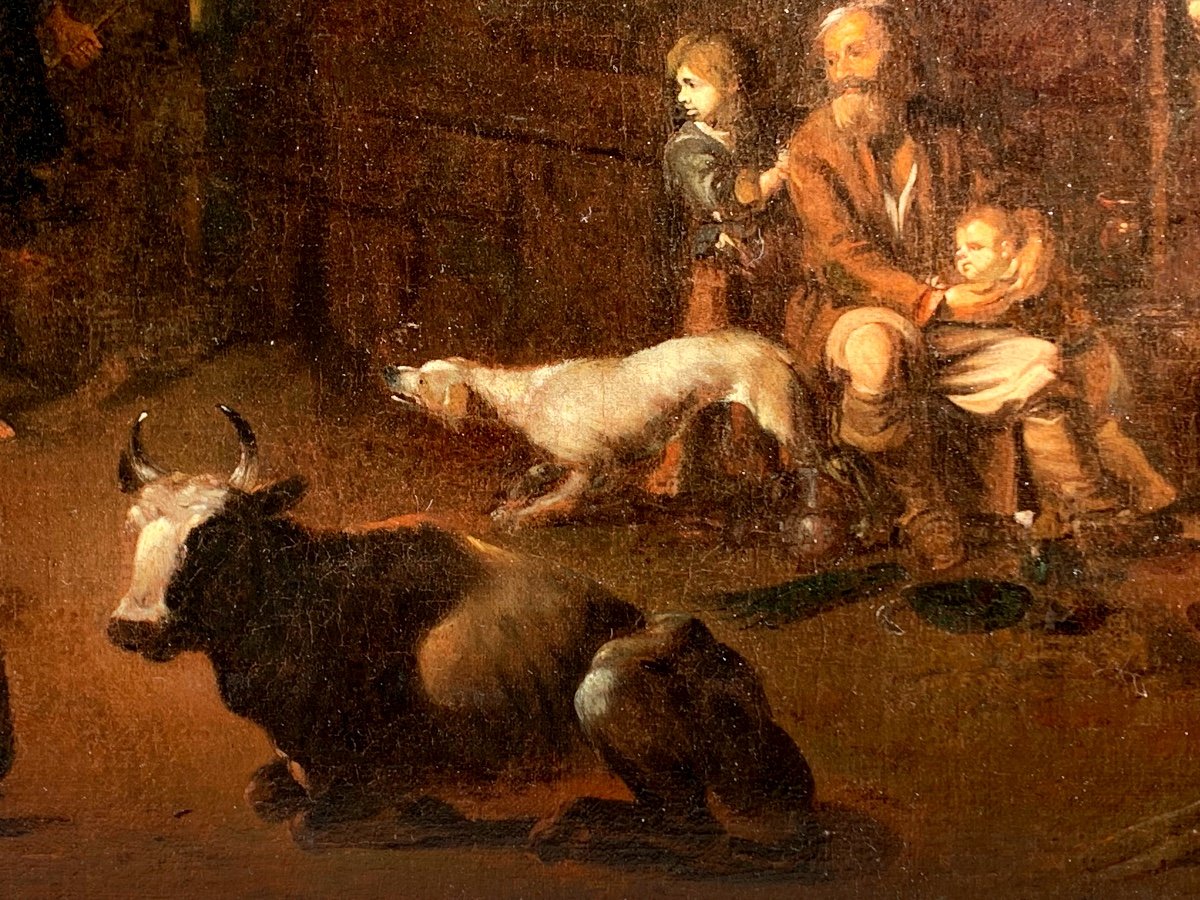 Erminia Among The Shepherds. Oil On Canvas 106x76. Attributed To Michelangelo Cerquozzi-photo-4