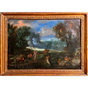 Paysage. Hst 63x44.entourage De Paul Bril(1554-1626)