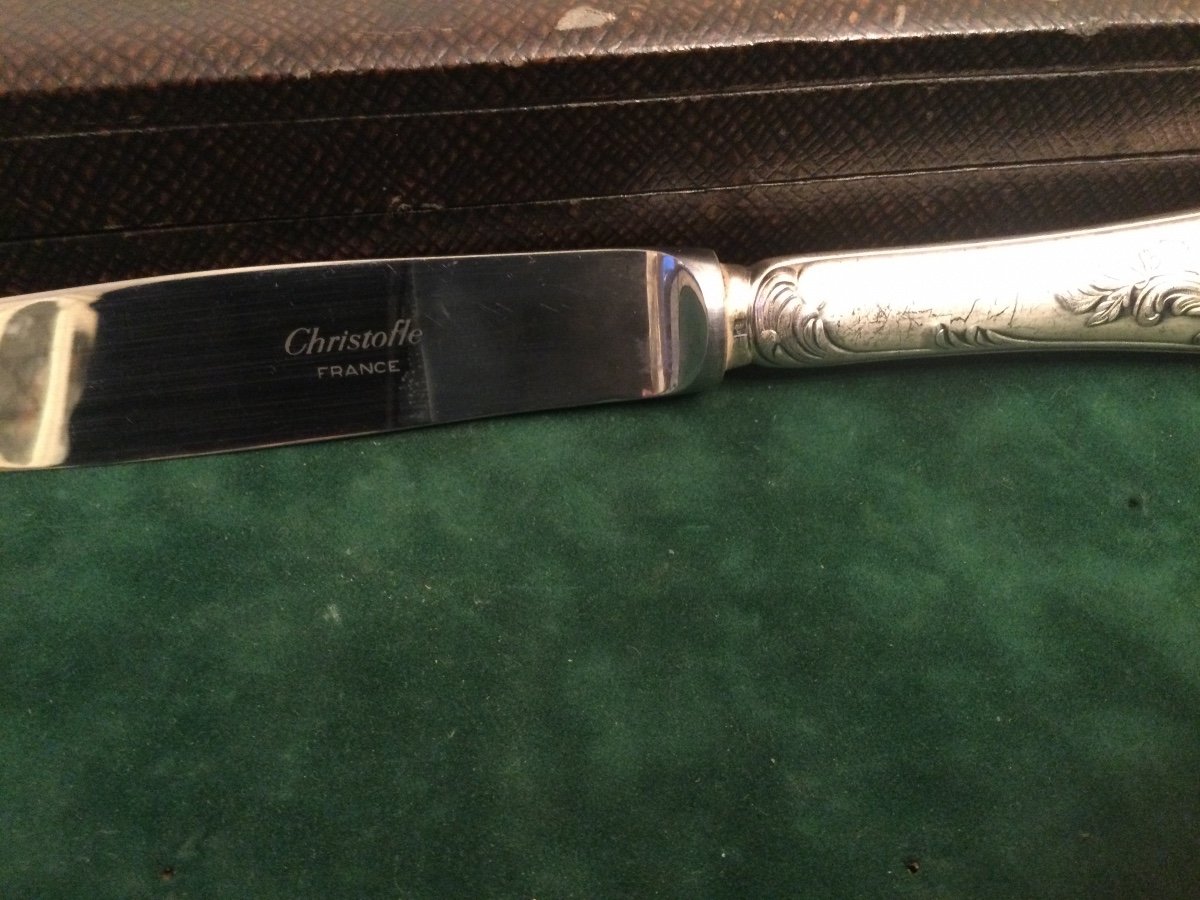12 Table Knives From Christofle-photo-2