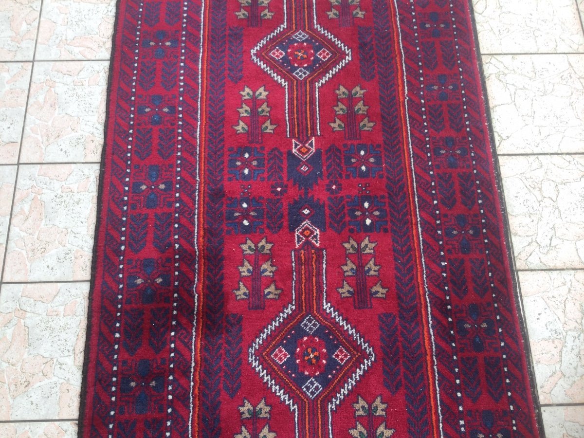 Tapis Iran Belutch En Laine Fait Mains 212x98 -photo-3