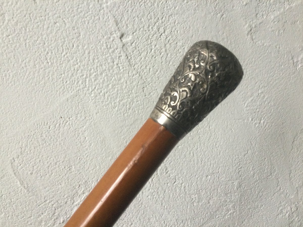 Cane Shaft In Malacca Silver Knob 