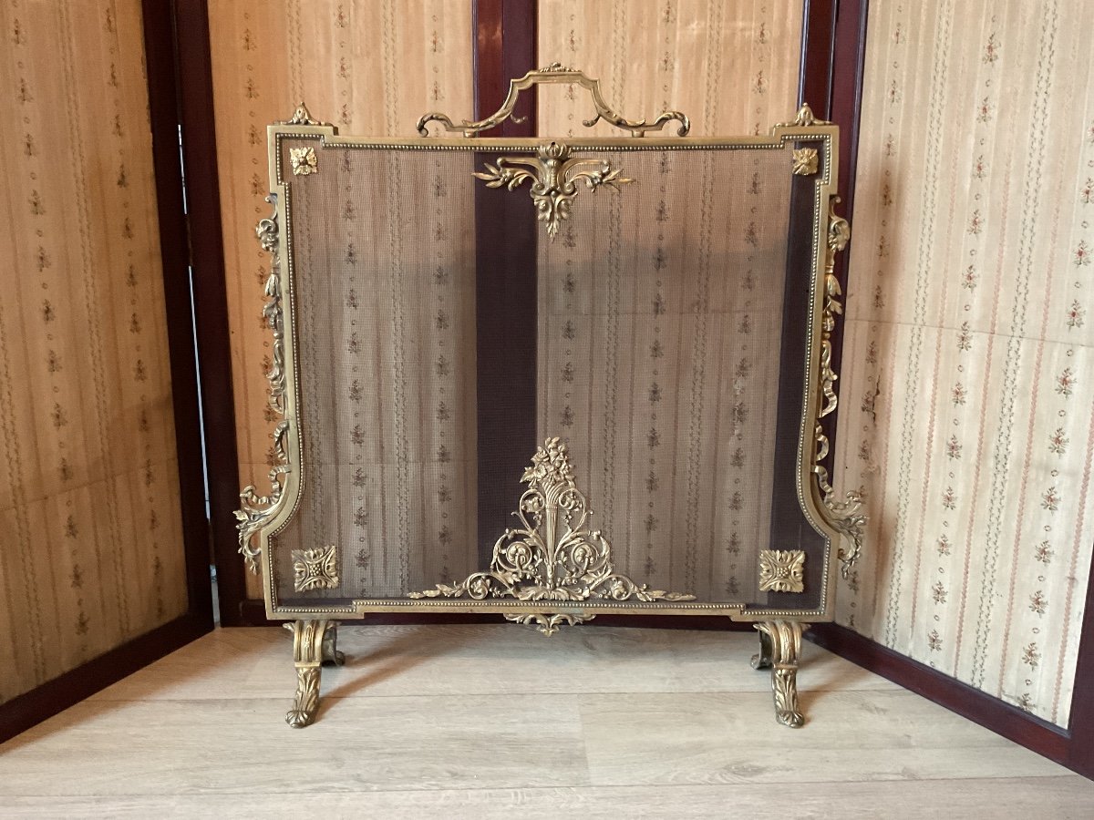 Fireplace Screen, Bronze Fireplace Screen 