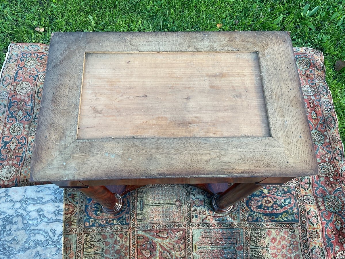 Small Empire Period Console In Mahogany -photo-4