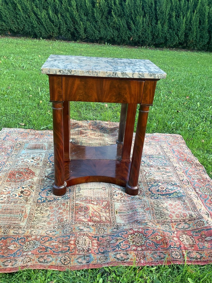 Petite Console époque Empire En Acajou 