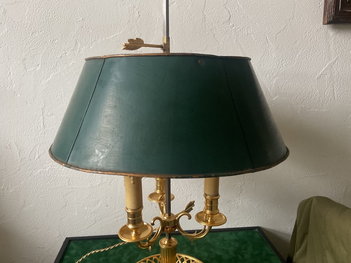 Lampe Bouillotte En Bronze Doré époque Louis XVI-photo-4