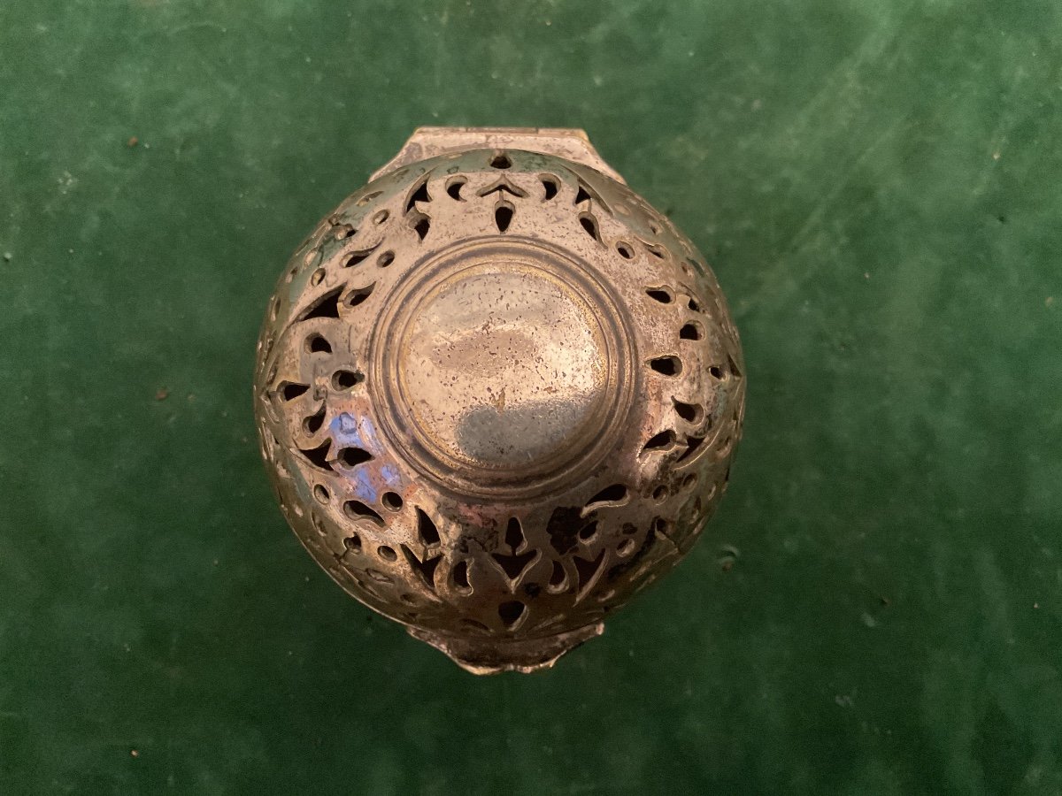 18th Century Silver-plated Sponge Ball -photo-2