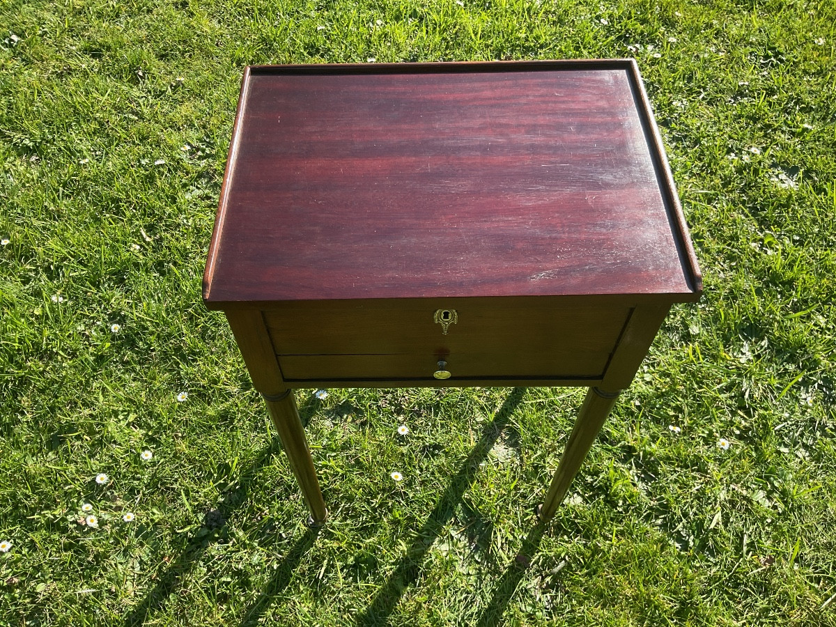 Wigmaker, Louis XVI Mahogany Dressing Table -photo-2