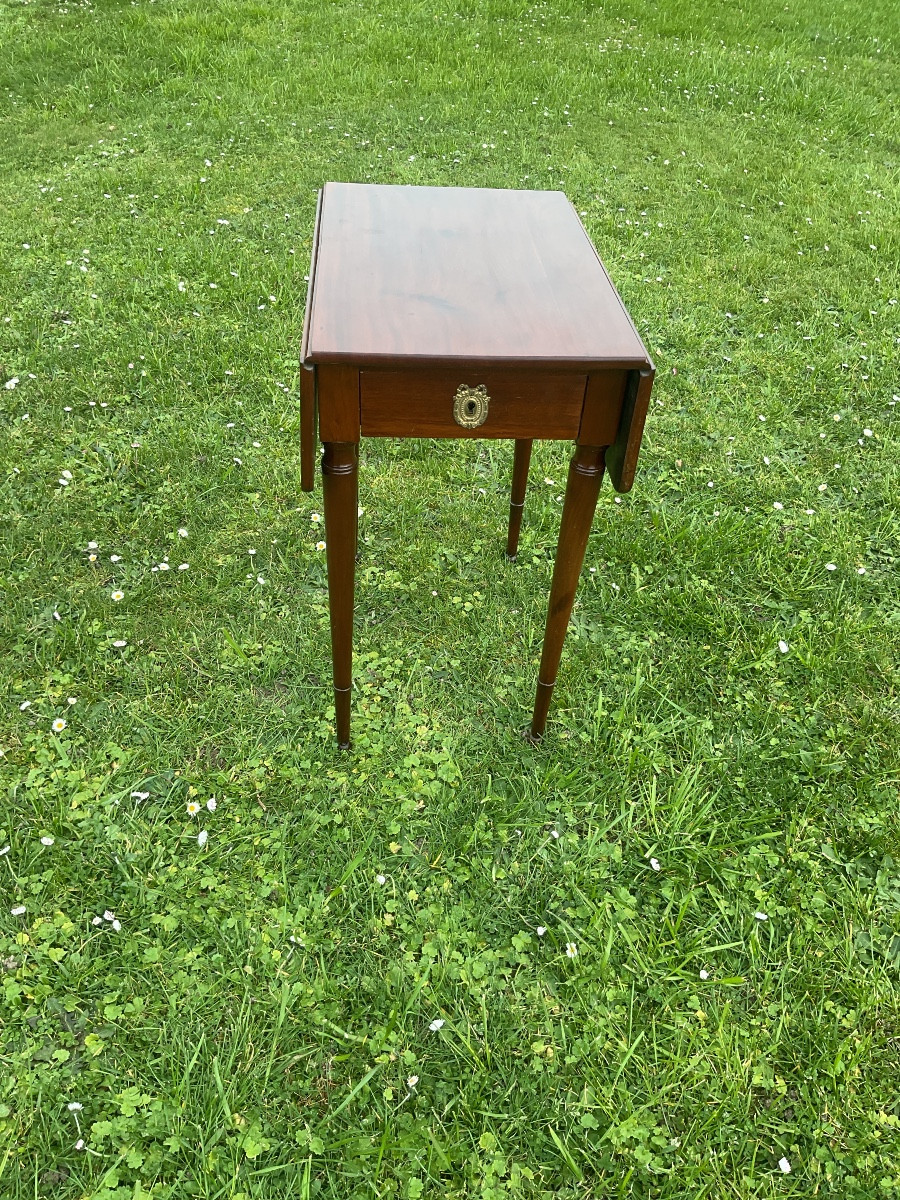 Louis XVI Mahogany Drop-leaf Living Room Table -photo-2