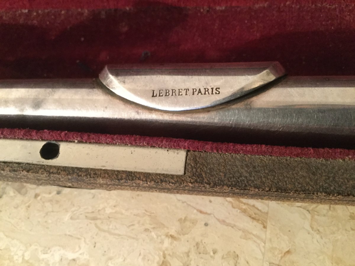 Flûte Traversière En Argent De Lebret à Paris Numéro 4186-photo-3