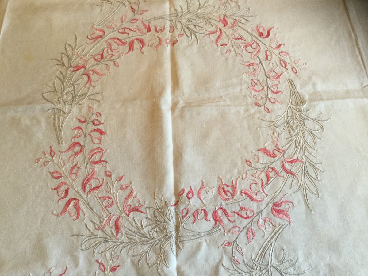 Embroidered Tablecloth Dimension 222x140 Cm-photo-3