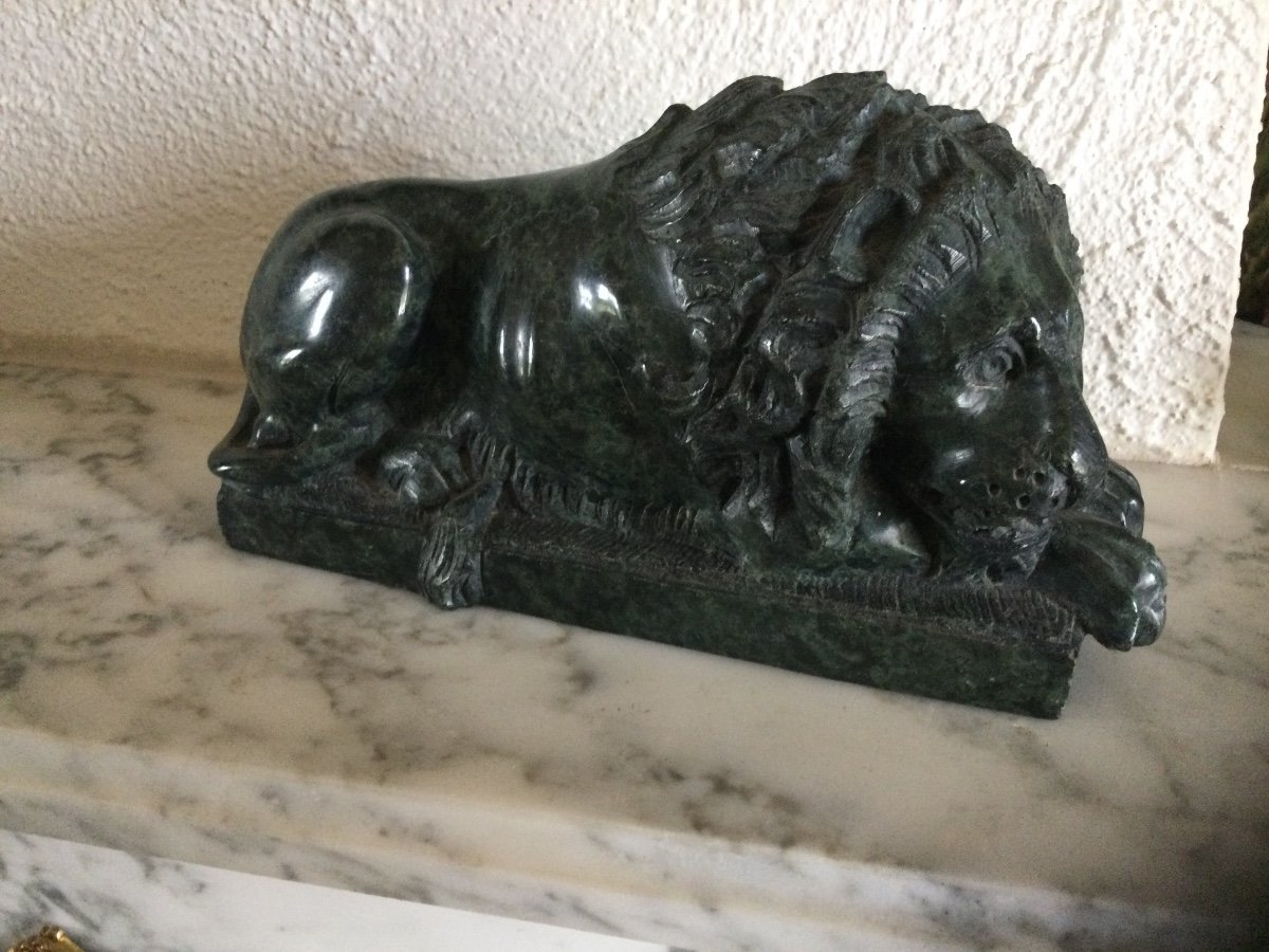 Lion Lying In Marble Nineteenth Time