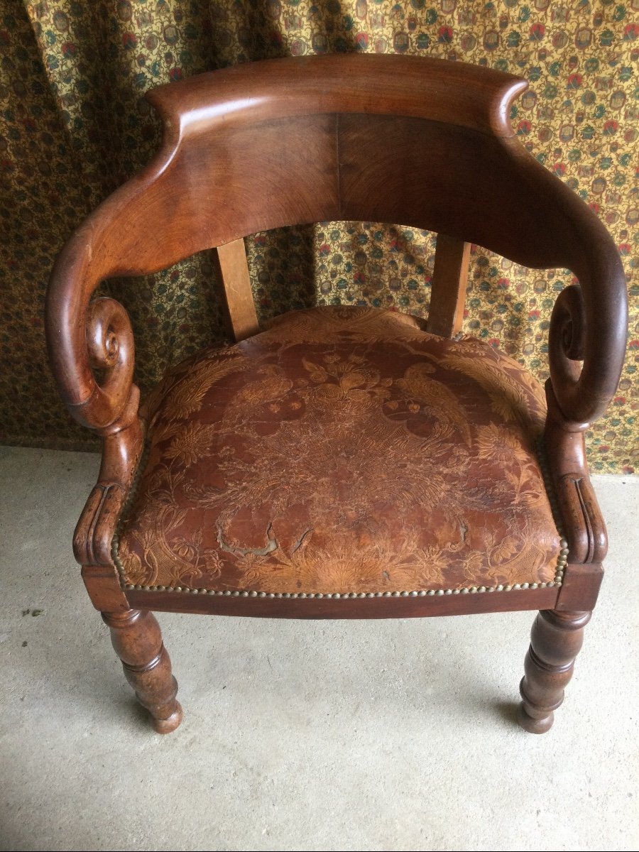 Mahogany Office Armchair Early Nineteenth Time