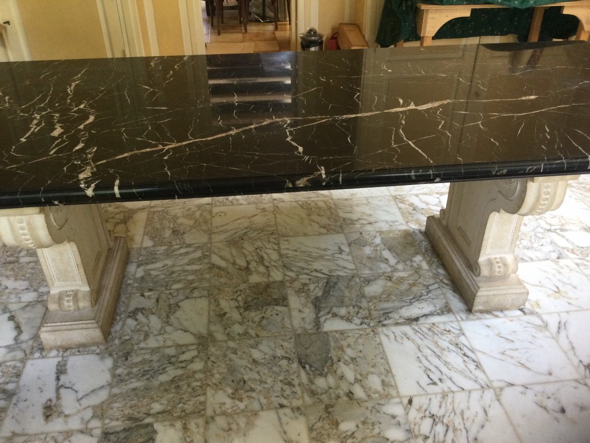 Large Table Top Marble Stone Base 275x109.5 Cm-photo-2