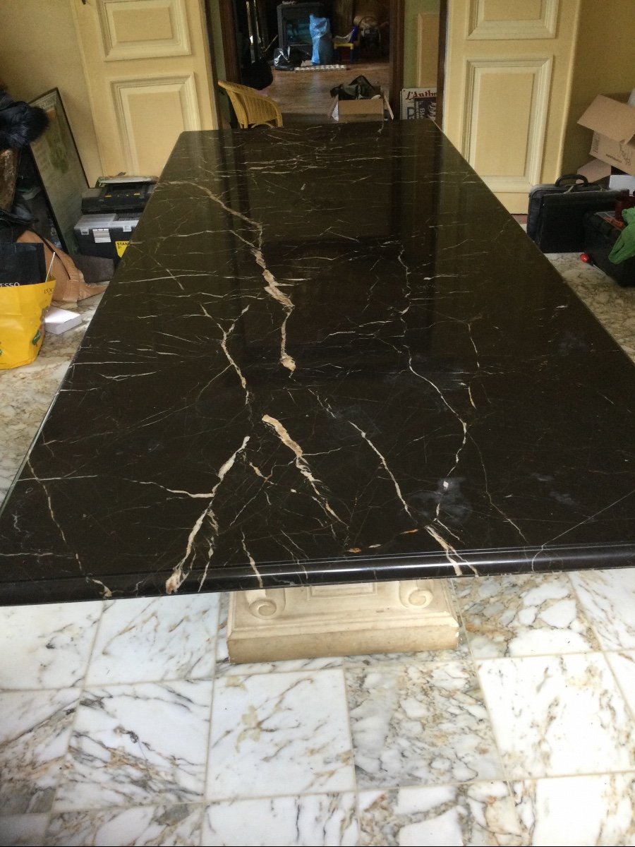 Large Table Top Marble Stone Base 275x109.5 Cm-photo-4