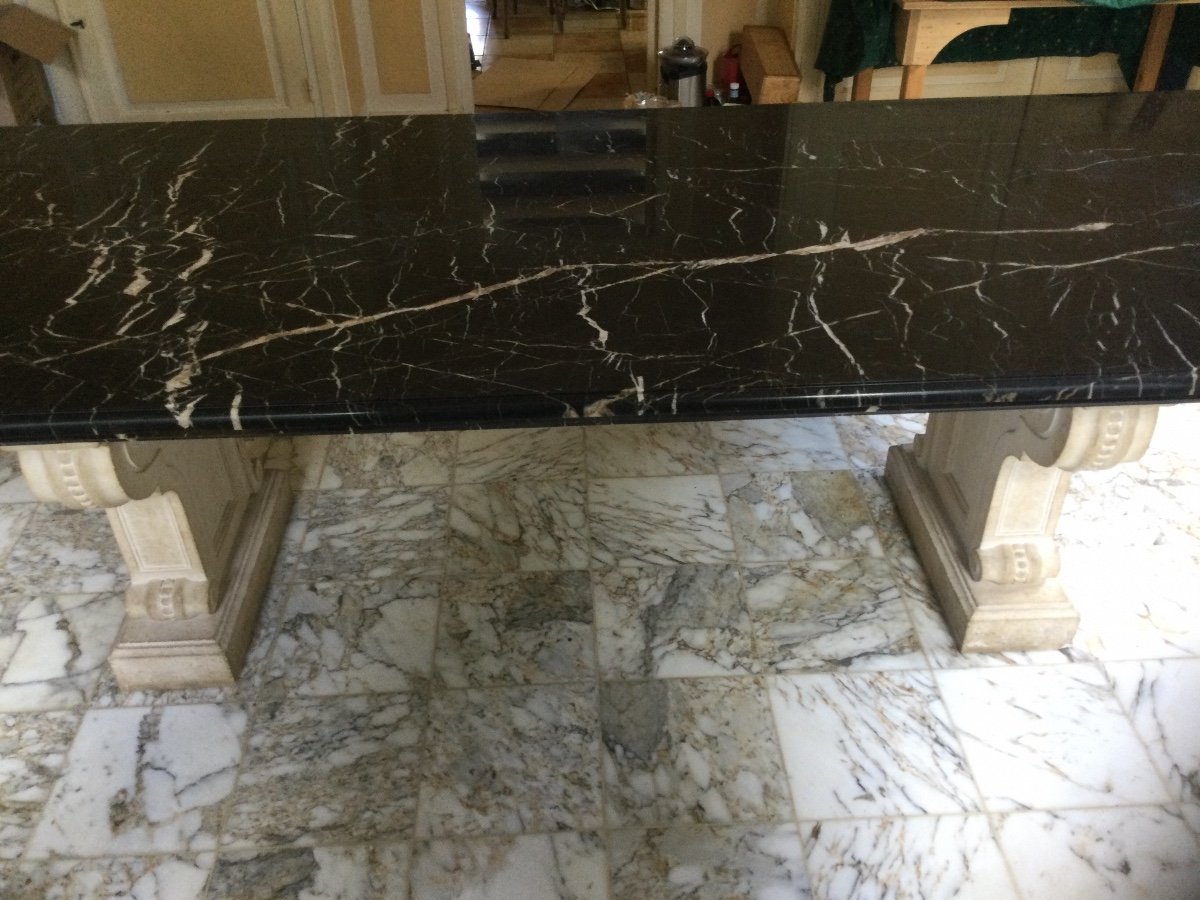 Large Table Top Marble Stone Base 275x109.5 Cm-photo-3