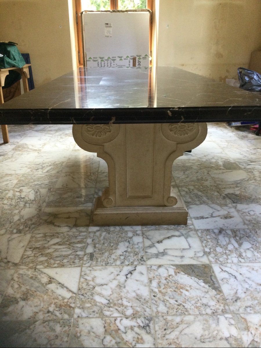 Large Table Top Marble Stone Base 275x109.5 Cm