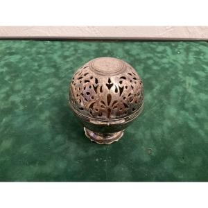 18th Century Silver-plated Sponge Ball 