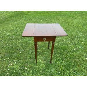 Louis XVI Mahogany Drop-leaf Living Room Table 