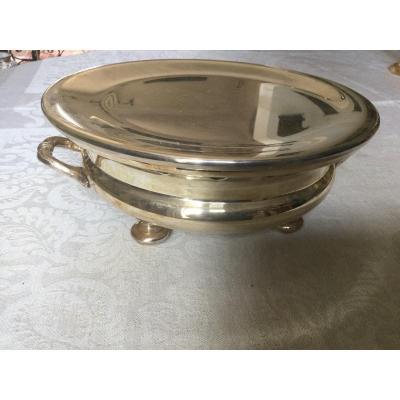 Dish Warmer In Silver Metal Goldsmith Rionnet Francois