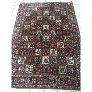 Handmade Iran Wool Rug Floral Box Pattern 307x202 Cm