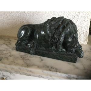Lion Lying In Marble Nineteenth Time
