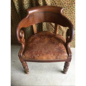 Mahogany Office Armchair Early Nineteenth Time