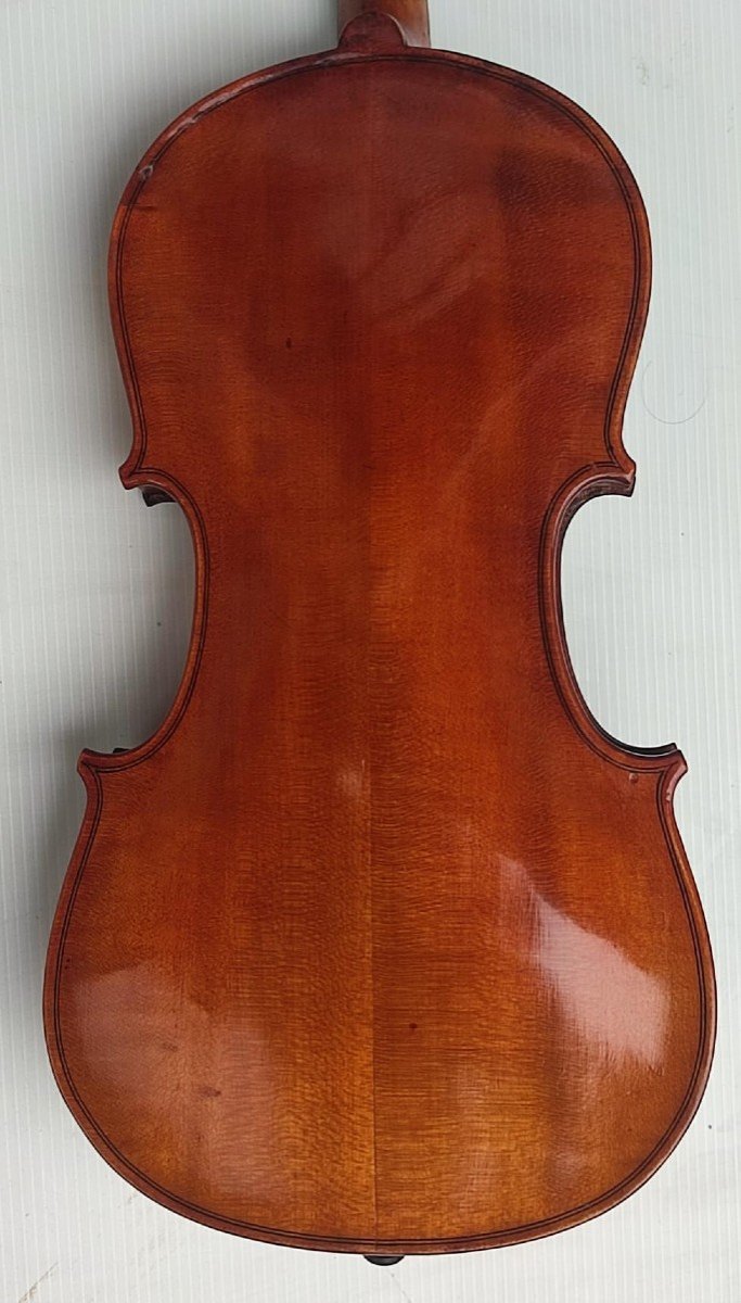 Violon fabriqué par une lutherie italienne, signé 'Antonio Monzino E Figli'   1910 - Milan-  -photo-4