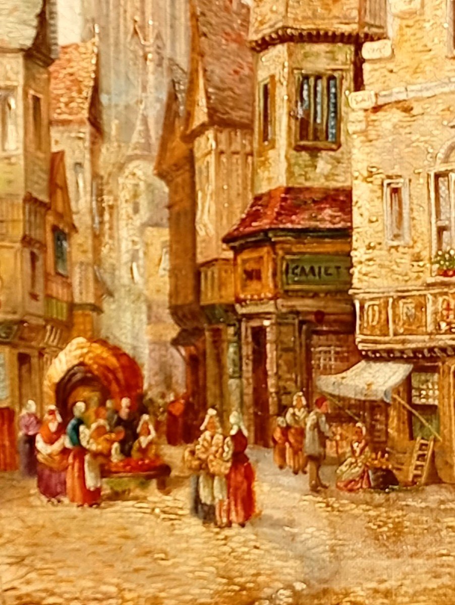  Marché Sous La Cathédrale .Vers 1840--photo-2