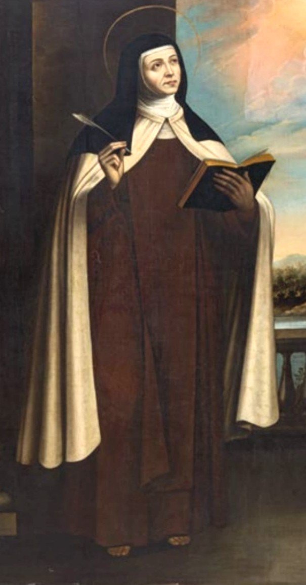 Francisco Zurbaran- Santa Teresa d'Avila- Olio Su Tela  .-photo-2